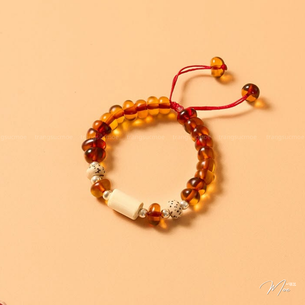 Mulberry & Baltic Amber Baby Bracelet for Better Sleep & Appetite
