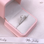Crystal Snowflake Women's Ring – S925 Silver