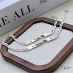 Infinity Double Bracelet with Custom Name Engraving