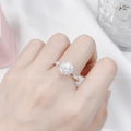 Crystal Snowflake Women's Ring – S925 Silver