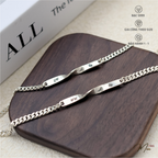 Infinity Double Bracelet with Custom Name Engraving