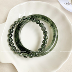 Blue Rutilated Quartz Wide Bracelet