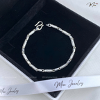 Men's Swoosh Pattern Tube Bracelet