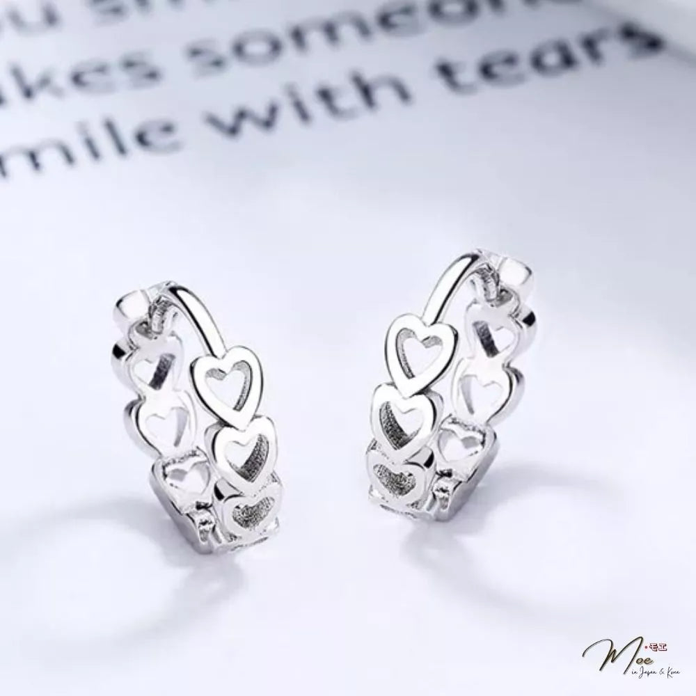 Dainty Heart Cartilage Earring – S925 Silver