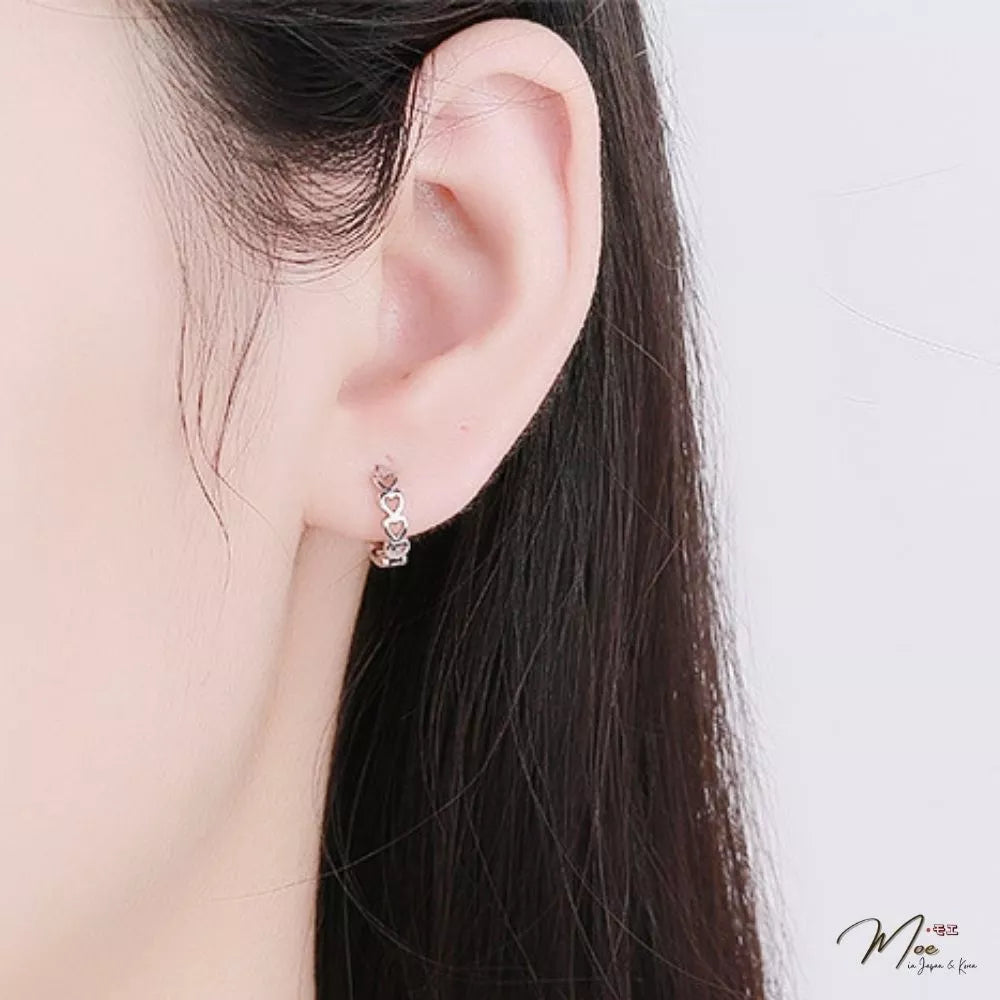 Dainty Heart Cartilage Earring – S925 Silver