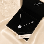Lucky Four-Leaf Clover Crystal Necklace – S925 Silver with CZ Crystal