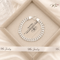 Men's Bold Plain Chain Link Bracelet