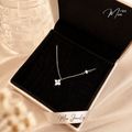 Minimalist Crystal Daisy Necklace – S925 Silver with CZ Crystal