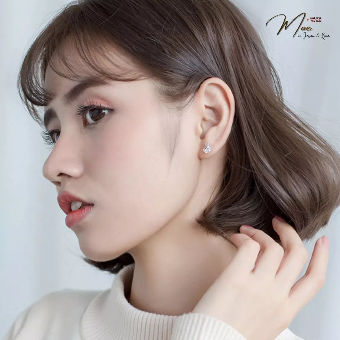 Crystal Swan Earrings – S925 Silver