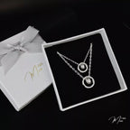 Forever Love Ring Pendant Couple Necklace