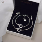 Eternal Roman Numeral Cage Couple Bracelet
